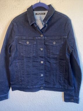new Mavi Denim jean Jacket dark Women city Y2k 90s western stretchy M